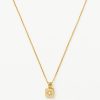Engravable Star Ridge Pendant Necklace 18ct Gold Plated Vermeil Necklaces Missoma 953052 100x100