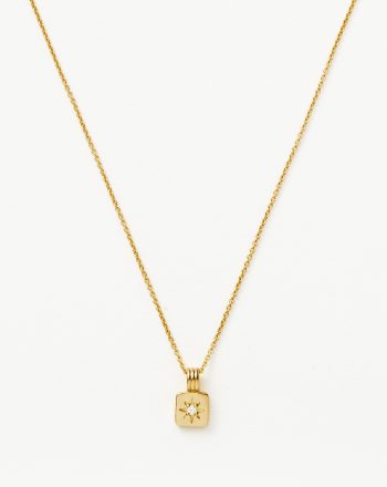 Mini Star Ridge Pendant Necklace | 18ct Gold Vermeil