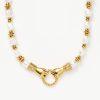 Harris Reed In Good Hands Chunky Beaded Gemstone Necklace 18ct Gold Platedpearl Necklaces Missoma 135411 100x100