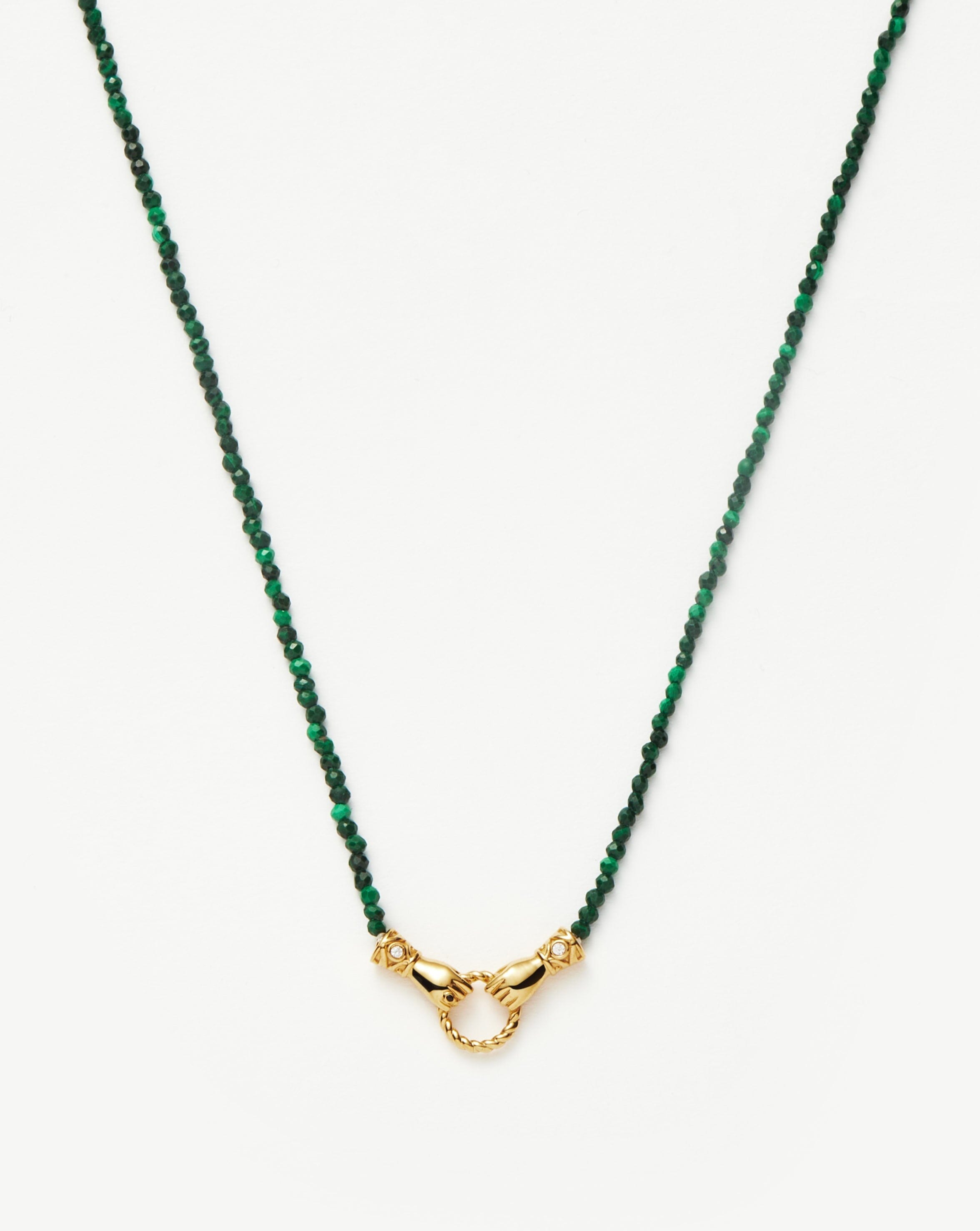 harris-reed-in-good-hands-mini-beaded-gemstone-necklace-18ct-gold-platedmalachite-necklaces-missoma-454967 Harris Reed In Good Hands Mini Beaded Gemstone Necklace | 18ct Gold Plated/Malachite