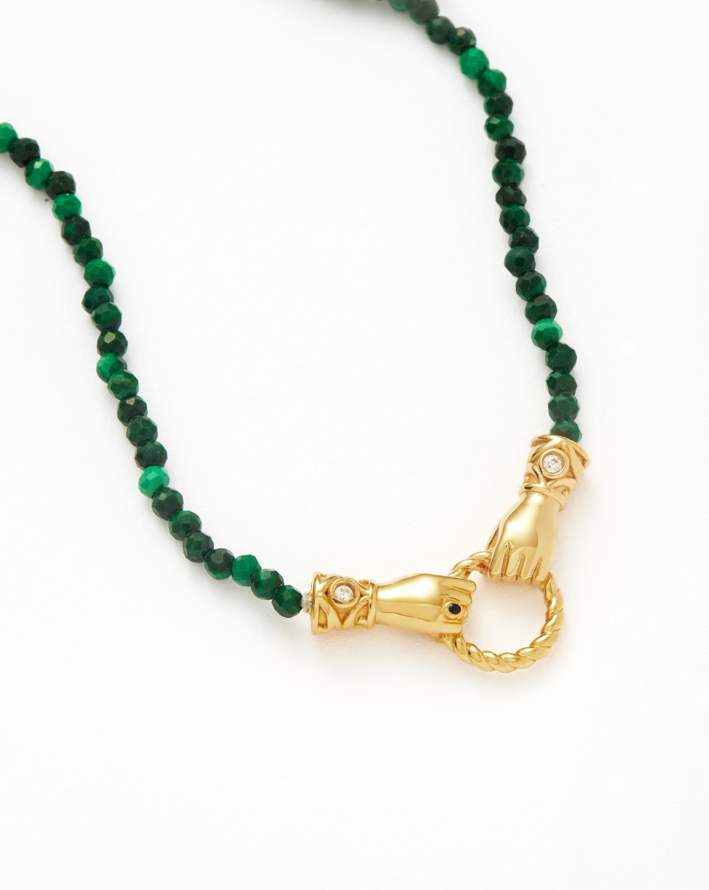 harris-reed-in-good-hands-mini-beaded-gemstone-necklace-18ct-gold-platedmalachite-necklaces-missoma-769276 Harris Reed In Good Hands Mini Beaded Gemstone Necklace | 18ct Gold Plated/Malachite - Image 5