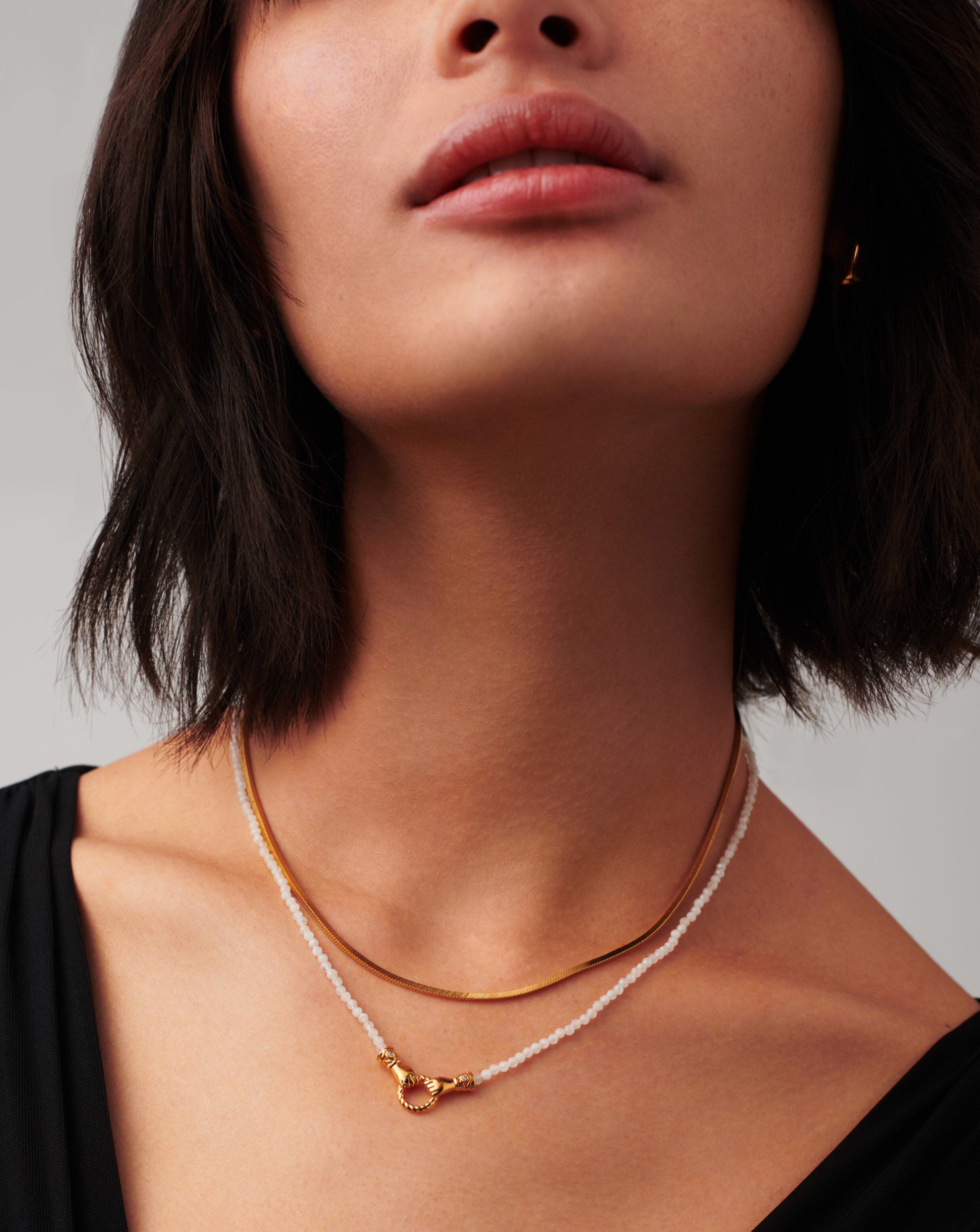 harris-reed-in-good-hands-mini-beaded-gemstone-necklace-18ct-gold-platedrainbow-moonstone-necklaces-missoma-557585 Harris Reed In Good Hands Mini Beaded Gemstone Necklace | 18ct Gold Plated/Rainbow Moonstone - Image 6