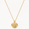 Vintage carved necklace Lucy Williams Engravable Roman Arc Coin Necklace 18ct Gold Plated Necklaces Missoma 274059 100x100