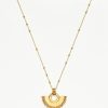 Zenyu Fan Necklace 18ct Gold Plated Necklaces Missoma 965176 100x100